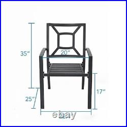 8 Piece Patio Dining Set Outdoor Furniture Patio Table and Chairs with Umbrella