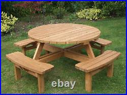 8 Seater commercial pub style round picnic table