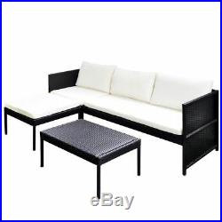 9 Pcs Outdoor Wicker Sofa Set Patio Rattan Sectional Furniture Garden Deck Couch