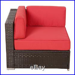 9pc Outdoor Patio Rattan Wicker Sofa Sectional Furniture Set Chaise Lounge Table
