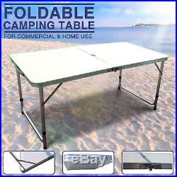 Aluminum Roll Up Table Portable Folding In/Outdoor Picnic Party Garden Camping