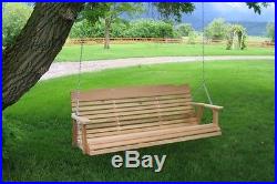 Amish Made Cedar 5' Porch Swing