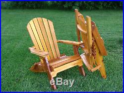 Amish made folding adirondack chair