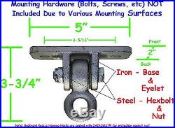 Backyard Recess Porch Swing Hangers Heavy Duty Iron Hanging Hooks Metal Fro