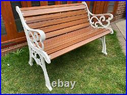 Beautifully Restored Cast Iron Garden/Bench Seat/ Chair/ Wrought Iron