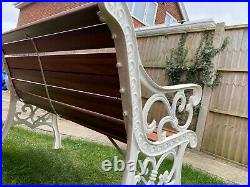 Beautifully Restored Cast Iron Garden/Bench Seat/ Chair/ Wrought Iron