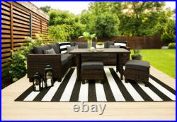 Better Homes Gardens Brookbury 5-Piece Outdoor Wicker Sectional Dining Set Gray