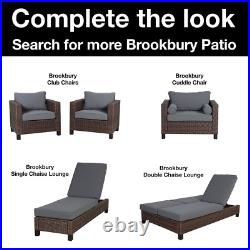 Better Homes & Gardens Brookbury Outdoor Porch Loveseat- Gray
