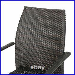 Betteravia Outdoor 3 Piece Multi-brown Wicker Chat Set