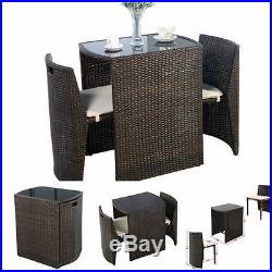 Bistro Table And Chairs Set Patio Outdoor Indoor Bar Dining Garden Stools Small
