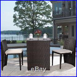 Bistro Table And Chairs Set Patio Outdoor Indoor Bar Dining Garden Stools Small