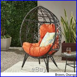 Bodee Outdoor Wicker Teardrop Chair with Cushion