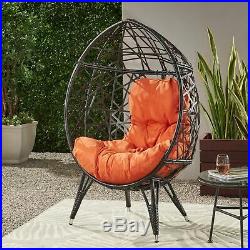 Bodee Outdoor Wicker Teardrop Chair with Cushion