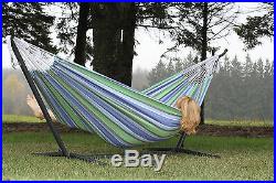 Brazilian Double Size Oasis Hammock with Heavy Duty Stand and Carry Bag