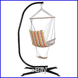 C Frame Hammock Stand Hanging Swing Chair Solid Steel Construction Air Porch