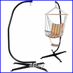 C Hammock Stand Frame Solid Steel Construction For Hanging Air Porch Swing Chair