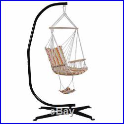 C Hammock Stand Frame Solid Steel Construction For Hanging Air Porch Swing Chair