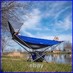Camping Hammock Stand With Sunshade Portable Folding Hammock For Outdoor Beach