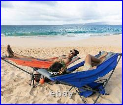Camping Hammock Stand With Sunshade Portable Folding Hammock For Outdoor Beach