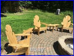 Cedar Michigan Adirondack Chair Set with UP Table