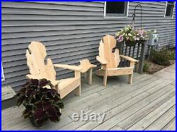 Cedar Michigan Adirondack Chair Set with UP Table
