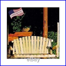 Cedar Porch Swing Patio Garden Outdoor Wood Furniture Log Chair Loveseat