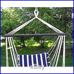 Chair Hammock Swing Hanging Sky Outdoor Air Deluxe Porch Solid Wood Patio Rope