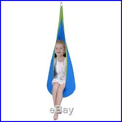 Child Pod Swing Chair Tent Nook Indoor Outdoor Hanging Seat Hammock Kids Blue