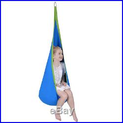 Child Pod Swing Chair Tent Nook Indoor Outdoor Hanging Seat Hammock Kids Blue