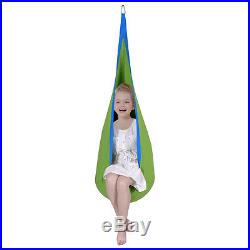 Child Pod Swing Chair Tent Nook Indoor Outdoor Hanging Seat Hammock Kids Green