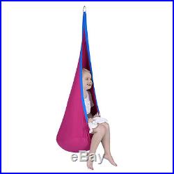 Child Pod Swing Chair Tent Nook Indoor Outdoor Hanging Seat Hammock Kids Rose