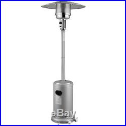 Commercial LP Gas Outdoor Patio Garden Heater Propane Stainless Steel Silver