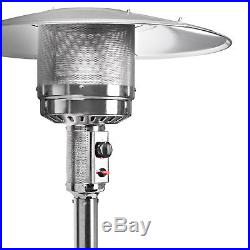Commercial Outdoor LP Propane Gas Patio Heater with Cover Stainless Steel