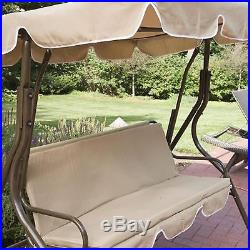 Coral Coast Ginger Cove Extra Large Canopy Swing Patio Backyard Porch Furniture