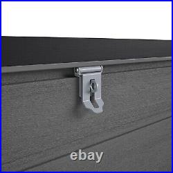 Cosco Outdoor Patio Deck Storage Box, Extra Large, 180 Gallons, Black