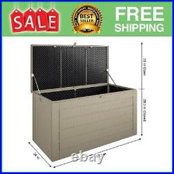 Cosco Outdoor Patio Deck Storage Box, Extra Large XL, 180 Gallons, Tan