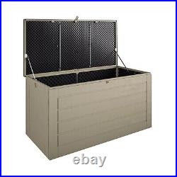 Cosco Outdoor Patio Deck Storage Box, Extra Large XL, 180 Gallons, Tan