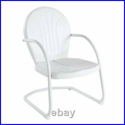 Crosley Griffith Metal Patio Chair in White