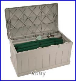 DB9750 DECK BOX WITH SEAT- Pack of 1 Easy Assembly, No Tools Required