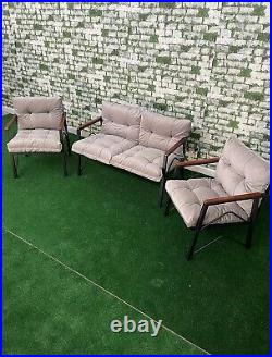 Derinft Garden Furniture, Symmetry Model, Balcony, Garden, Cafe, Metal Sofa Set