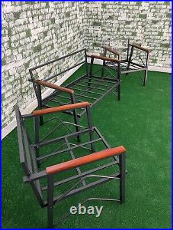 Derinft Garden Furniture, Symmetry Model, Balcony, Garden, Cafe, Metal Sofa Set
