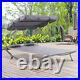 Double Hammock Swing Garden Outdoor Frame Sun Lounger Bed Beds Canopy with Pillows