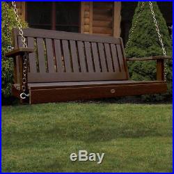 Eco-Friendly Porch Swing in Weathered Acorn ID 3295937