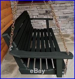 Eco-friendly 4 ft. Porch Swing in Charleston Green ID 3293052
