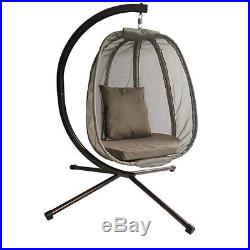 Egg Chair Hammock Stand Bedroom Indoor Outdoor Hang Patio Deck Swing Cushion