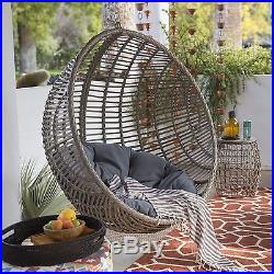 Egg Swing Chair Hanging Outdoor Patio Furniture Stand Shape Seat Wicker swinging