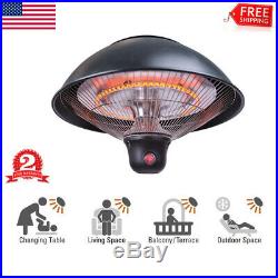 Electric Hanging Heater Outdoor Halogen Ceiling Patio Heater with RemoteControl