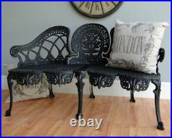 English Garden Bench Furniture Victorian Old Style Seat No Rust Metal