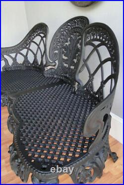 English Garden Bench Furniture Victorian Old Style Seat No Rust Metal