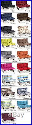 Euro Palette Cushion Pallet Cushions Outdoor Garden Sofa Seat Pad STRONG Fabric